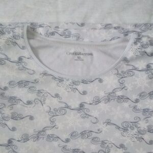 Croft & Barrow Patterned Long Sleeve Top